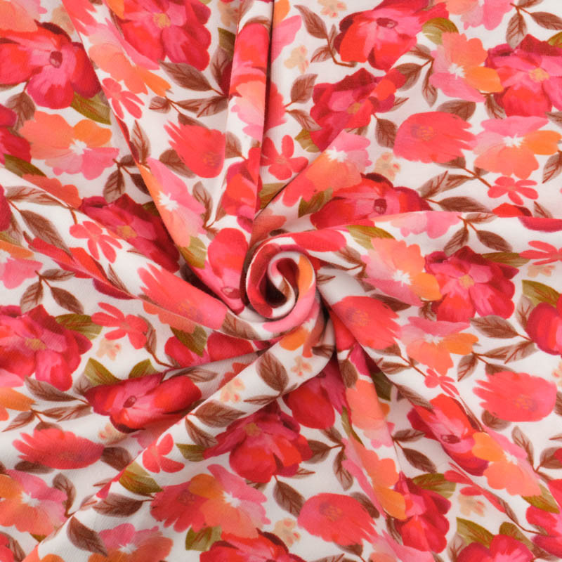 Sweat Imprimé Pavot Rouge Envers Doudou - Maison Klem